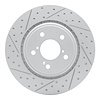 830-59058L Geoperformance Drilled/Slotted Brake Rotor, Fits Select Acura/Honda, Position: Front Left