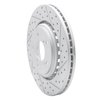 830-59058R Geoperformance Drilled/Slotted Brake Rotor, Fits Select Acura/Honda, Position: Front Right - image 2