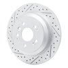 830-59062L Geoperformance Drilled/Slotted Brake Rotor, Fits Select Acura/Honda, Position: Rear Left - image 2