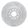 830-59065R Geoperformance Drilled/Slotted Brake Rotor, Fits Select Acura/Honda, Position: Front Right - image 1