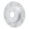 830-59066L Geoperformance Drilled/Slotted Brake Rotor, Fits Select Acura/Honda, Position: Rear Left - image 2