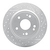 830-59071R Geoperformance Drilled/Slotted Brake Rotor, Fits Select Acura/Honda, Position: Rear Right - image 1