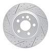 830-63024L Geoperformance Drilled/Slotted Brake Rotor, 1992-1999 Mercedes-Benz, Position: Rear Left - image 1