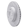 830-63089R Geoperformance Drilled/Slotted Brake Rotor, 2008-2017 Mercedes-Benz, Position: Rear Right - image 1