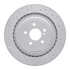 830-63094L Geoperformance Drilled/Slotted Brake Rotor, 2010-2018 Mercedes-Benz, Position: Rear Left
