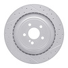830-63094R Geoperformance Drilled/Slotted Brake Rotor, 2010-2018 Mercedes-Benz, Position: Rear Right