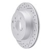 830-67034L Geoperformance Drilled/Slotted Brake Rotor, 1989-1996 Infiniti/Nissan, Position: Rear Left - image 2