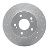830-67043L Geoperformance Drilled/Slotted Brake Rotor, 1994-2004 Infiniti/Nissan, Position: Rear Left - image 1