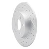 830-67043L Geoperformance Drilled/Slotted Brake Rotor, 1994-2004 Infiniti/Nissan, Position: Rear Left - image 2