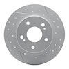 830-67043R Geoperformance Drilled/Slotted Brake Rotor, 1994-2004 Infiniti/Nissan, Position: Rear Right - image 1