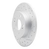 830-67043R Geoperformance Drilled/Slotted Brake Rotor, 1994-2004 Infiniti/Nissan, Position: Rear Right - image 2