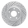 830-67049L Geoperformance Drilled/Slotted Brake Rotor, 2002-2006 Infiniti/Nissan, Position: Front Left - image 1