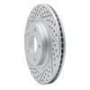 830-67049L Geoperformance Drilled/Slotted Brake Rotor, 2002-2006 Infiniti/Nissan, Position: Front Left - image 2