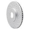 830-67051R Geoperformance Drilled/Slotted Brake Rotor, 2003-2005 Infiniti/Nissan, Position: Front Right - image 2