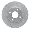 830-67056L Geoperformance Drilled/Slotted Brake Rotor, 2007-2014 Infiniti/Nissan, Position: Front Left - image 1