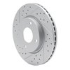830-67056L Geoperformance Drilled/Slotted Brake Rotor, 2007-2014 Infiniti/Nissan, Position: Front Left - image 2