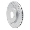 830-67056R Geoperformance Drilled/Slotted Brake Rotor, 2007-2014 Infiniti/Nissan, Position: Front Right - image 2