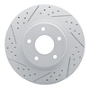 830-67057L Geoperformance Drilled/Slotted Brake Rotor, 2007-2013 Infiniti/Nissan, Position: Front Left - image 1