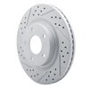830-67057L Geoperformance Drilled/Slotted Brake Rotor, 2007-2013 Infiniti/Nissan, Position: Front Left - image 2