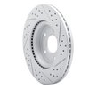 830-67057L Geoperformance Drilled/Slotted Brake Rotor, 2007-2013 Infiniti/Nissan, Position: Front Left - image 4