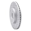 830-67064L Geoperformance Drilled/Slotted Brake Rotor, 2013-2019 Infiniti/Nissan, Position: Front Left - image 2