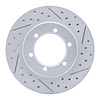 830-67085R Geoperformance Drilled/Slotted Brake Rotor, 1998-2015 Infiniti/Nissan, Position: Front Right - image 1