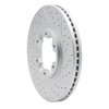 830-67086R Geoperformance Drilled/Slotted Brake Rotor, 1998-2004 Infiniti/Nissan, Position: Front Right - image 2