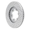 830-67086R Geoperformance Drilled/Slotted Brake Rotor, 1998-2004 Infiniti/Nissan, Position: Front Right - image 4