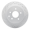830-67088L Geoperformance Drilled/Slotted Brake Rotor, Fits Select Multiple Makes/Models, Position: Rear Left