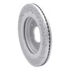 830-67096L Geoperformance Drilled/Slotted Brake Rotor, 2005-2007 Infiniti/Nissan, Position: Front Left - image 4