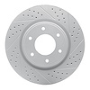 830-67098R Geoperformance Drilled/Slotted Brake Rotor, Fits Select Infiniti/Nissan, Position: Front Right - image 1