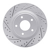 830-67100L Geoperformance Drilled/Slotted Brake Rotor, 2011-2019 Infiniti/Nissan, Position: Front Left - image 1