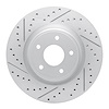 830-67104L Geoperformance Drilled/Slotted Brake Rotor, 2014-2019 Infiniti/Nissan, Position: Front Left - image 1