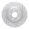 830-67104R Geoperformance Drilled/Slotted Brake Rotor, 2014-2019 Infiniti/Nissan, Position: Front Right - image 1