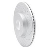 830-68007R Geoperformance Drilled/Slotted Brake Rotor, 2003-2005 Infiniti/Nissan, Position: Front Right - image 2