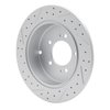 830-72062R Geoperformance Drilled/Slotted Brake Rotor, 2007-2015 Mitsubishi, Position: Rear Right - image 4