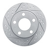 830-73021L Geoperformance Drilled/Slotted Brake Rotor, 1999-2002 Audi/Volkswagen, Position: Rear Left - image 1