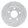 830-73022R Geoperformance Drilled/Slotted Brake Rotor, 1999-2005 Audi/Volkswagen, Position: Rear Right - image 1