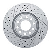 830-73023L Geoperformance Drilled/Slotted Brake Rotor, 1999-2004 Audi/Volkswagen, Position: Front Left - image 1