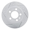 830-73025L Geoperformance Drilled/Slotted Brake Rotor, 2001-2006 Audi/Volkswagen, Position: Rear Left - image 1