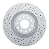 830-73026L Geoperformance Drilled/Slotted Brake Rotor, 2001-2003 Audi/Volkswagen, Position: Front Left - image 1