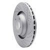 830-73038R Geoperformance Drilled/Slotted Brake Rotor, 2005-2011 Audi/Volkswagen, Position: Front Right - image 2