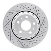 830-73040R Geoperformance Drilled/Slotted Brake Rotor, 2004-2010 Audi/Volkswagen, Position: Rear Right - image 1