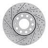 830-73041L Geoperformance Drilled/Slotted Brake Rotor, 1992-2008 Audi/Volkswagen, Position: Front Left - image 1