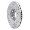 830-73041L Geoperformance Drilled/Slotted Brake Rotor, 1992-2008 Audi/Volkswagen, Position: Front Left - image 4