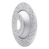 830-73042R Geoperformance Drilled/Slotted Brake Rotor, 2005-2011 Audi/Volkswagen, Position: Rear Right - image 2