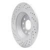 830-73042R Geoperformance Drilled/Slotted Brake Rotor, 2005-2011 Audi/Volkswagen, Position: Rear Right - image 4