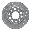 830-73045R Geoperformance Drilled/Slotted Brake Rotor, 2000-2008 Audi/Volkswagen, Position: Rear Right - image 1