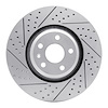 830-73054L Geoperformance Drilled/Slotted Brake Rotor, 2008-2011 Audi/Volkswagen, Position: Front Left - image 1