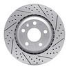 830-73055R Geoperformance Drilled/Slotted Brake Rotor, 2008-2015 Audi/Volkswagen, Position: Rear Right - image 1